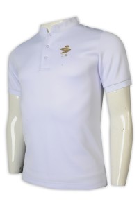 P1210 Online Polo shirt health rack cloth collar 3 button Polo shirt store